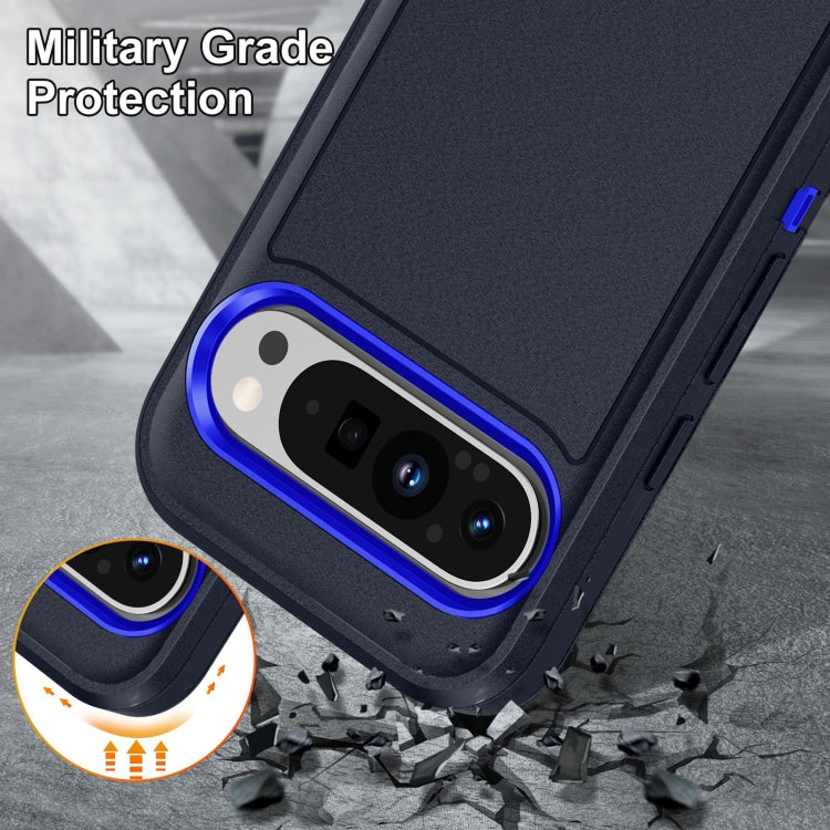 For Google Pixel 9 Life Waterproof Rugged PC + Silicone Phone Case(Dark Blue + Royal Blue) - Google Cases by PMC Jewellery | Online Shopping South Africa | PMC Jewellery | Buy Now Pay Later Mobicred