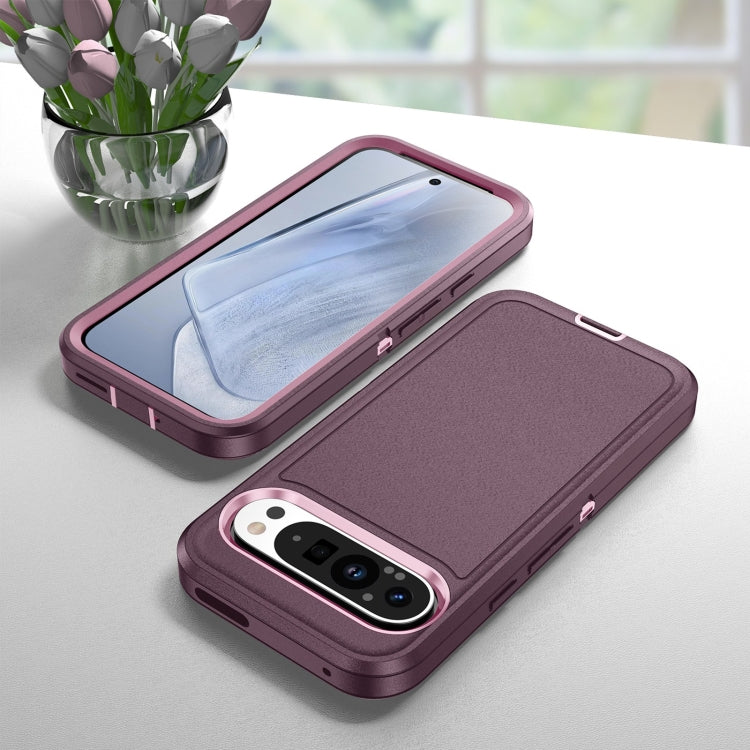 For Google Pixel 9 Life Waterproof Rugged PC + Silicone Phone Case(Purple + Pink) - Google Cases by PMC Jewellery | Online Shopping South Africa | PMC Jewellery | Buy Now Pay Later Mobicred