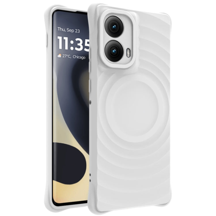 For Motorola Edge 2024 IMAK UC-6 Series Manbo Frosting Soft Phone Case(White) - Motorola Cases by imak | Online Shopping South Africa | PMC Jewellery | Buy Now Pay Later Mobicred