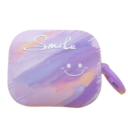 For Redmi Buds 5 Smile Clouds Earbuds Box Frosted TPU Case(Purple) - Xiaomi Earphone Case by PMC Jewellery | Online Shopping South Africa | PMC Jewellery | Buy Now Pay Later Mobicred