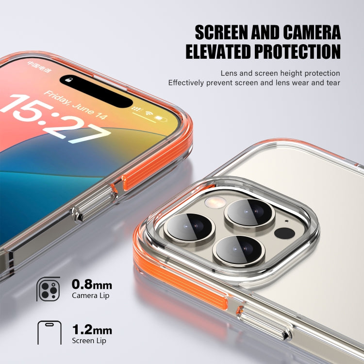 For iPhone 16 Pro Max TPE Airbag TPU+ PC Full Coverage Phone Case(Orange) - iPhone 16 Pro Max Cases by PMC Jewellery | Online Shopping South Africa | PMC Jewellery | Buy Now Pay Later Mobicred