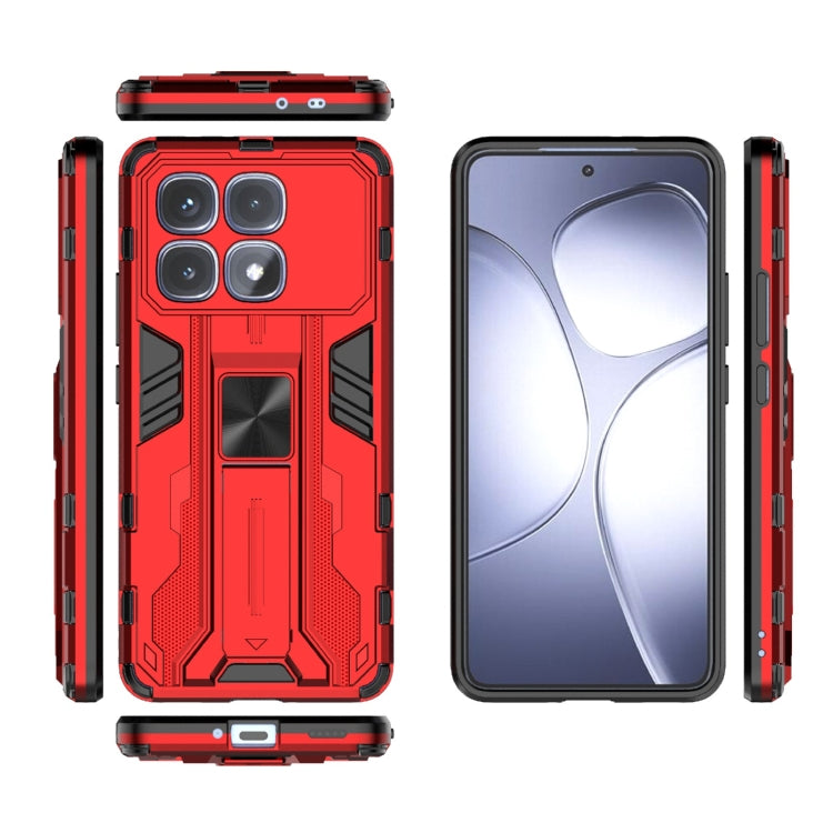 For Redmi K70 Ultra 5G Global Supersonic PC + TPU Holder Phone Case(Red) - Xiaomi Cases by PMC Jewellery | Online Shopping South Africa | PMC Jewellery | Buy Now Pay Later Mobicred