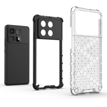 For Redmi K70 Ultra 5G Global Honeycomb Shockproof Phone Case(Black) - Xiaomi Cases by PMC Jewellery | Online Shopping South Africa | PMC Jewellery | Buy Now Pay Later Mobicred