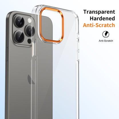 For iPhone 16 Pro Max Ice Feel HD Transparent PC Full Coverage Phone Case(Orange) - iPhone 16 Pro Max Cases by PMC Jewellery | Online Shopping South Africa | PMC Jewellery | Buy Now Pay Later Mobicred