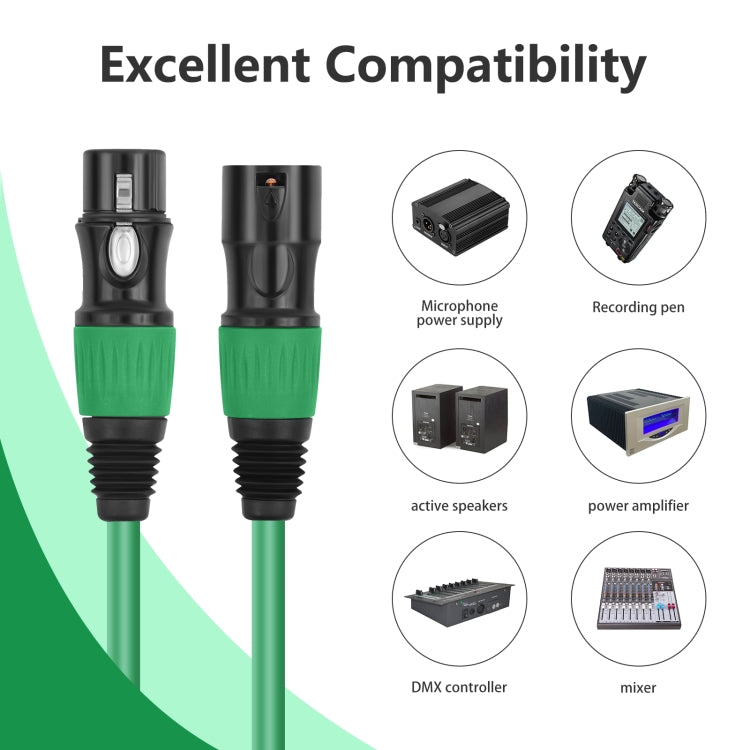 4 Color / Set JC1015 XLR 3pin Male to Female Audio Cable, Length:1m - Microphone Audio Cable & Connector by PMC Jewellery | Online Shopping South Africa | PMC Jewellery | Buy Now Pay Later Mobicred