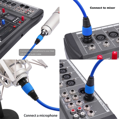 5 Color / Set JC1015 XLR 3pin Male to Female Audio Cable, Length:1.8m - Microphone Audio Cable & Connector by PMC Jewellery | Online Shopping South Africa | PMC Jewellery | Buy Now Pay Later Mobicred