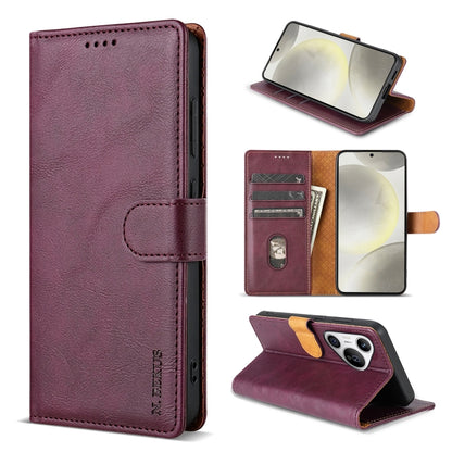 For Huawei Pura 70 Ultra N.BEKUS CSJ-P1 Solid Color Leather Phone Case(Wine Red) - Huawei Cases by N.BEKUS | Online Shopping South Africa | PMC Jewellery | Buy Now Pay Later Mobicred