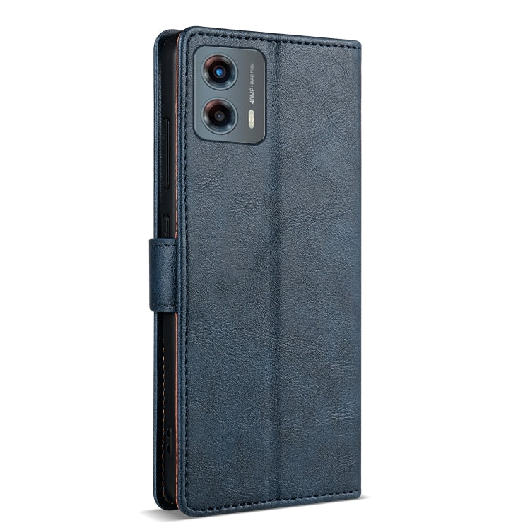 For Motorola Moto G Stylus 2024 N.BEKUS CSJ-P1 Solid Color Leather Phone Case(Blue) - Motorola Cases by N.BEKUS | Online Shopping South Africa | PMC Jewellery | Buy Now Pay Later Mobicred