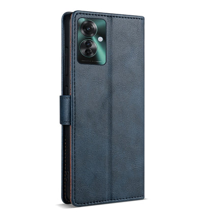 For OPPO Reno11 F 5G N.BEKUS CSJ-P1 Solid Color Leather Phone Case(Blue) - Reno11 F Cases by N.BEKUS | Online Shopping South Africa | PMC Jewellery | Buy Now Pay Later Mobicred