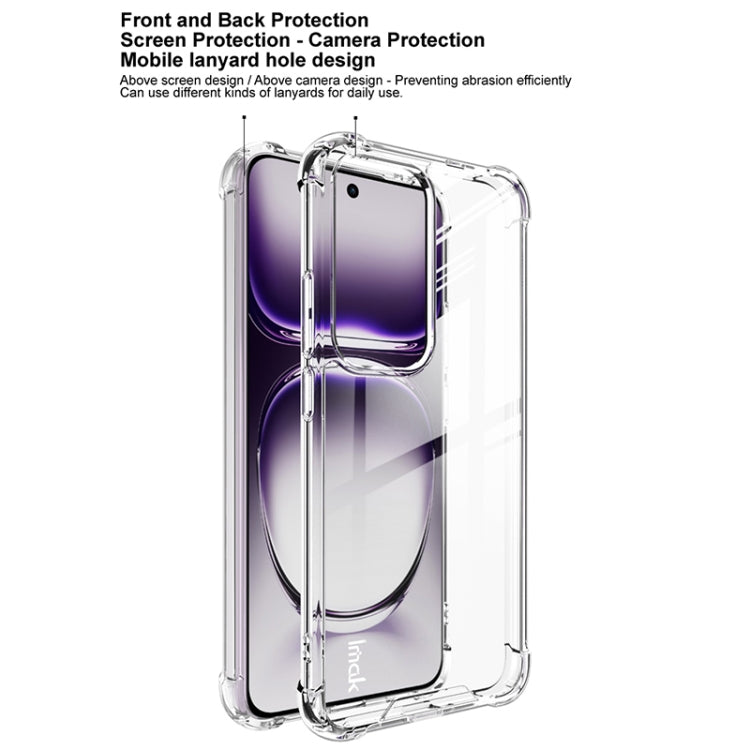 For OPPO Reno12 Pro Global IMAK Space Shield PC + TPU Airbag Shockproof Phone Case(Transparent) - Reno12 Pro Cases by imak | Online Shopping South Africa | PMC Jewellery | Buy Now Pay Later Mobicred