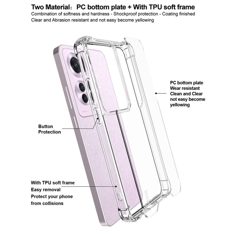 For OPPO Reno11 F / F25 Pro IMAK Space Shield PC + TPU Airbag Shockproof Phone Case(Transparent) - Reno11 F Cases by imak | Online Shopping South Africa | PMC Jewellery | Buy Now Pay Later Mobicred