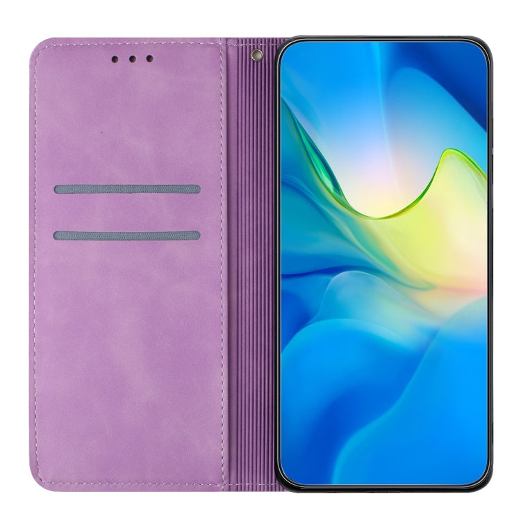 For Google Pixel 9 / 9 Pro Ethnic Embossed Adsorption Leather Phone Case(Purple) - Google Cases by PMC Jewellery | Online Shopping South Africa | PMC Jewellery | Buy Now Pay Later Mobicred