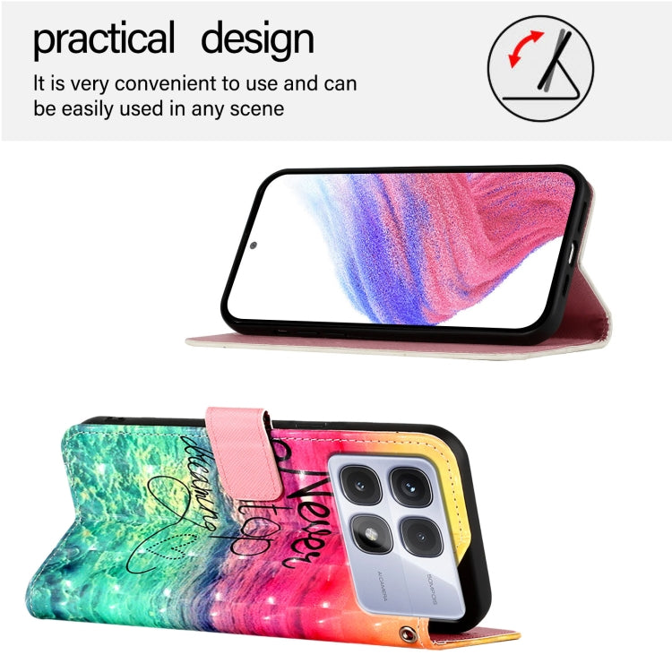 For Redmi K70 Ultra 5G Global 3D Painting Horizontal Flip Leather Phone Case(Chasing Dreams) - Xiaomi Cases by PMC Jewellery | Online Shopping South Africa | PMC Jewellery | Buy Now Pay Later Mobicred