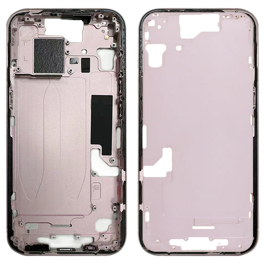 For iPhone 15 Middle Frame Bezel Plate with Side Keys + Card Tray, Version:CE EU Version(Pink) - LCD Related Parts by PMC Jewellery | Online Shopping South Africa | PMC Jewellery | Buy Now Pay Later Mobicred