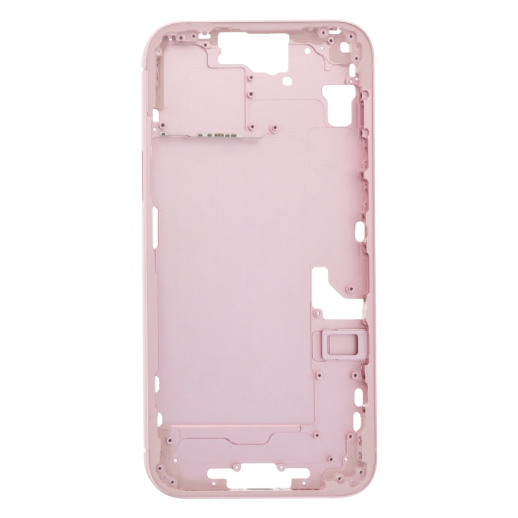 For iPhone 15 Plus Middle Frame Bezel Plate with Side Keys + Card Tray, Version:CE EU Version(Pink) - LCD Related Parts by PMC Jewellery | Online Shopping South Africa | PMC Jewellery | Buy Now Pay Later Mobicred