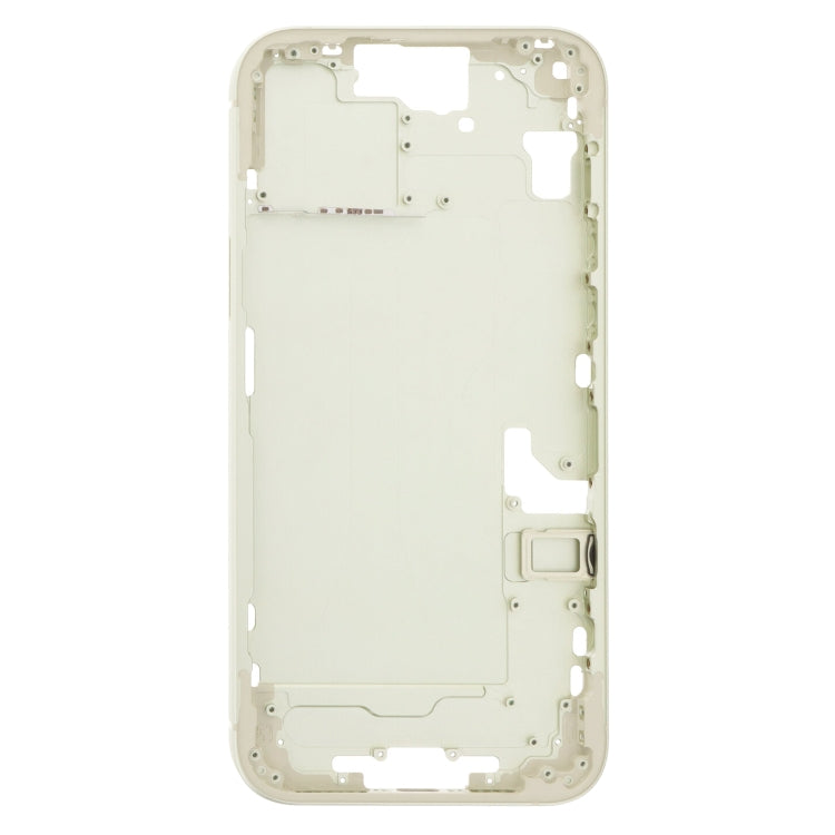 For iPhone 15 Plus Middle Frame Bezel Plate with Side Keys + Card Tray, Version:US Version(Yellow) - LCD Related Parts by PMC Jewellery | Online Shopping South Africa | PMC Jewellery | Buy Now Pay Later Mobicred