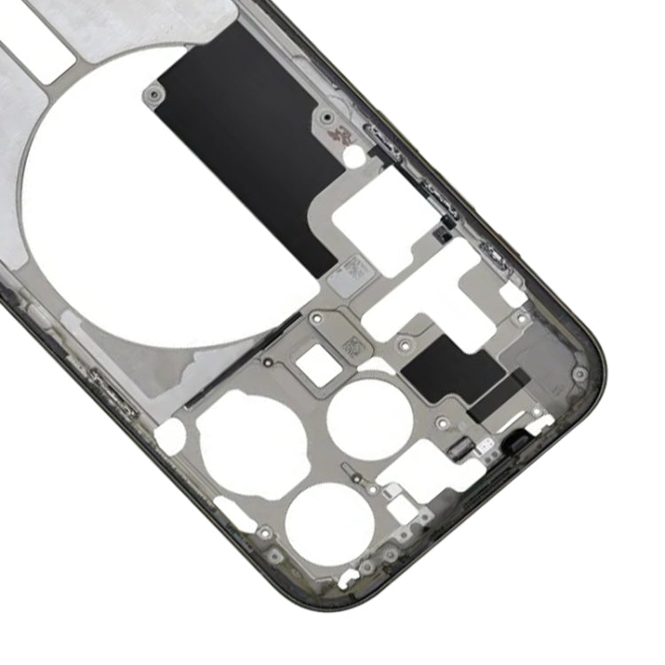 For iPhone 15 Pro Middle Frame Bezel Plate with Side Keys + Card Tray, Version:CE EU Version(Black) - LCD Related Parts by PMC Jewellery | Online Shopping South Africa | PMC Jewellery | Buy Now Pay Later Mobicred