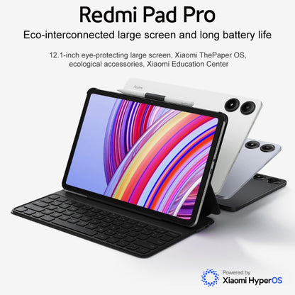 [HK Warehouse] Xiaomi Redmi Pad Pro 12.1 inch Tablet PC Global, 8GB+256GB, HyperOS Qualcomm Snapdragon 7s Gen2 Octa Core, 10000mAh Battery(Black) - Other by Xiaomi | Online Shopping South Africa | PMC Jewellery | Buy Now Pay Later Mobicred