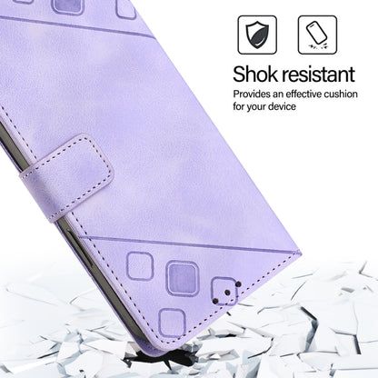 For Redmi K70 Ultra 5G Global Skin-feel Embossed Leather Phone Case(Light Purple) - Xiaomi Cases by PMC Jewellery | Online Shopping South Africa | PMC Jewellery | Buy Now Pay Later Mobicred