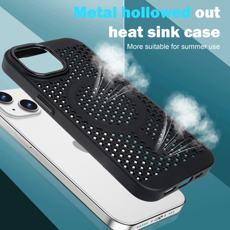 For iPhone 16 Ice Feeling Cooling MagSafe Magnetic Phone Case(Black) - iPhone 16 Cases by PMC Jewellery | Online Shopping South Africa | PMC Jewellery | Buy Now Pay Later Mobicred