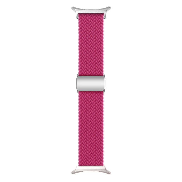 For Samsung Galaxy Watch Ultra 47mm Nylon Loop Magnetic Buckle Watch Band(Raspberry) - Watch Bands by PMC Jewellery | Online Shopping South Africa | PMC Jewellery | Buy Now Pay Later Mobicred