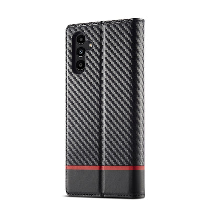 For Samsung Galaxy S24 FE 5G LC.IMEEKE Carbon Fiber Leather Phone Case(Horizontal Black) - Galaxy S24 FE 5G Cases by LC.IMEEKE | Online Shopping South Africa | PMC Jewellery | Buy Now Pay Later Mobicred