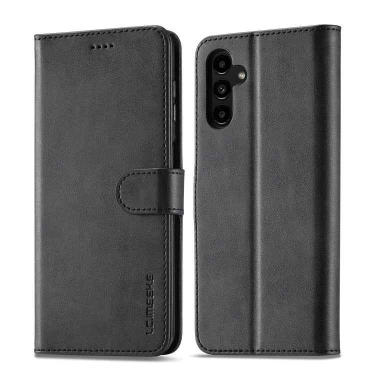 For Samsung Galaxy S24 FE 5G LC.IMEEKE Calf Texture Leather Phone Case(Black) - Galaxy S24 FE 5G Cases by LC.IMEEKE | Online Shopping South Africa | PMC Jewellery | Buy Now Pay Later Mobicred