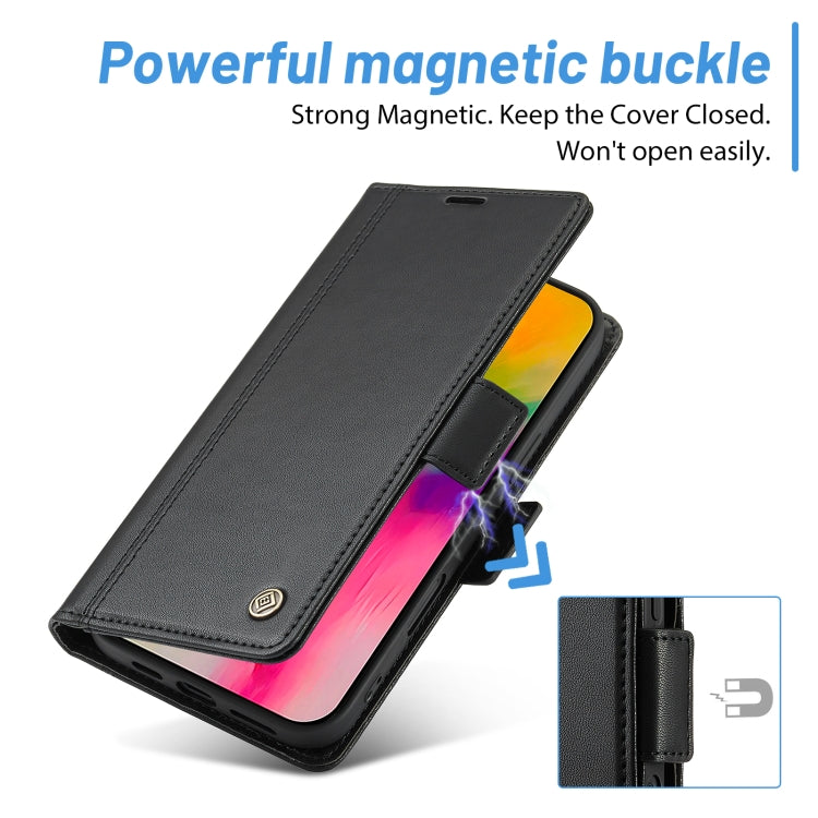 For iPhone 16 LC.IMEEKE Skin-friendly Card Slots Leather Phone Case(Black) - iPhone 16 Cases by LC.IMEEKE | Online Shopping South Africa | PMC Jewellery | Buy Now Pay Later Mobicred