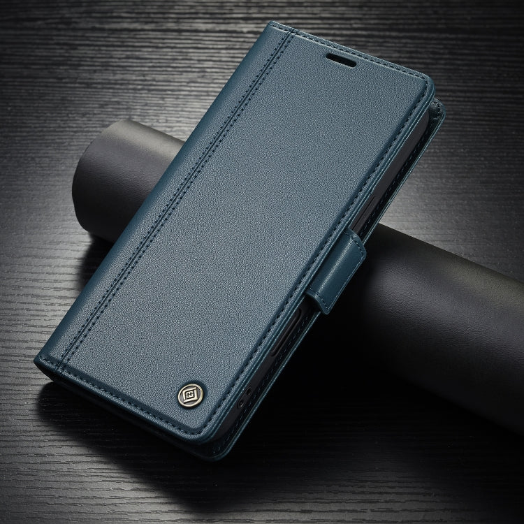 For iPhone 16 Pro LC.IMEEKE Skin-friendly Card Slots Leather Phone Case(Blue) - iPhone 16 Pro Cases by LC.IMEEKE | Online Shopping South Africa | PMC Jewellery | Buy Now Pay Later Mobicred