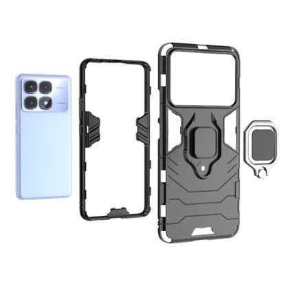 For Redmi K70 Ultra Global Shockproof PC + TPU Holder Phone Case(Navy Blue) - Xiaomi Cases by PMC Jewellery | Online Shopping South Africa | PMC Jewellery | Buy Now Pay Later Mobicred