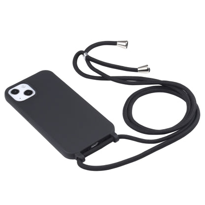 For iPhone 16 Pro Max Candy Colors TPU Protective Phone Case with Lanyard(Black) - iPhone 16 Pro Max Cases by PMC Jewellery | Online Shopping South Africa | PMC Jewellery | Buy Now Pay Later Mobicred