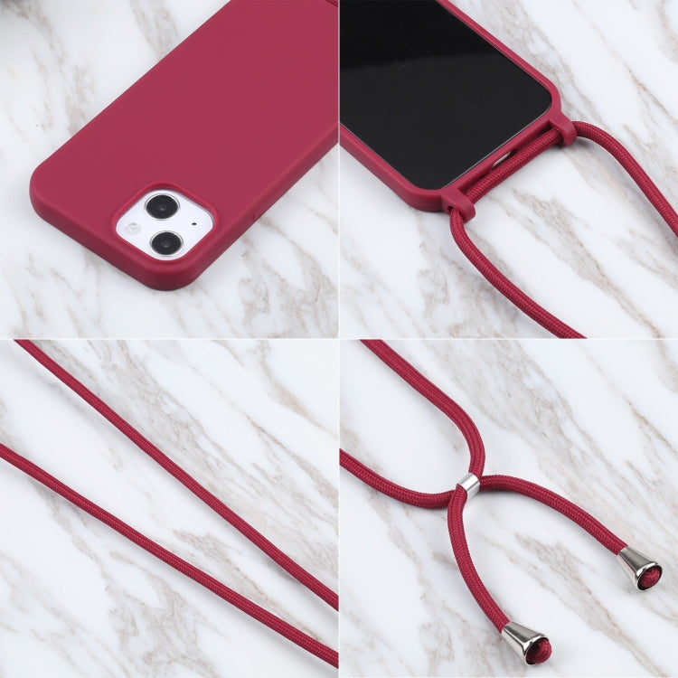 For iPhone 16 Pro Max Candy Colors TPU Protective Phone Case with Lanyard(Red) - iPhone 16 Pro Max Cases by PMC Jewellery | Online Shopping South Africa | PMC Jewellery | Buy Now Pay Later Mobicred