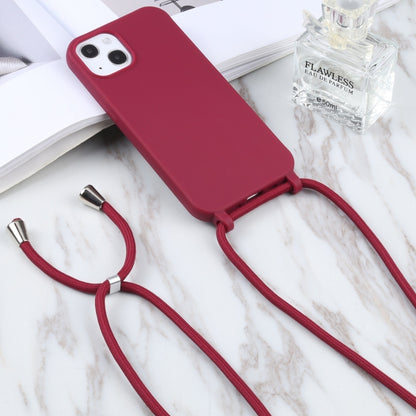 For iPhone 16 Pro Candy Colors TPU Protective Phone Case with Lanyard (Red) - iPhone 16 Pro Cases by PMC Jewellery | Online Shopping South Africa | PMC Jewellery | Buy Now Pay Later Mobicred