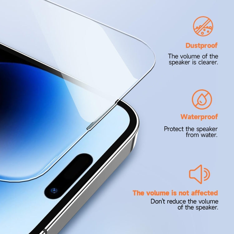 For iPhone 16 Pro Max LK Easy Install HD Tempered Glass Film(Black) - iPhone 16 Pro Max Tempered Glass by PMC Jewellery | Online Shopping South Africa | PMC Jewellery | Buy Now Pay Later Mobicred