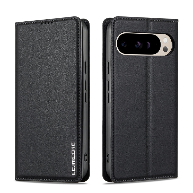 For Google Pixel 9 Pro XL LC.IMEEKE L1 Series Frosted Fine Texture PU Phone Case(Black) - Google Cases by LC.IMEEKE | Online Shopping South Africa | PMC Jewellery | Buy Now Pay Later Mobicred