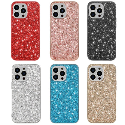 For iPhone 16 Pro Glitter Powder Shockproof TPU Phone Case(Black) - iPhone 16 Pro Cases by PMC Jewellery | Online Shopping South Africa | PMC Jewellery | Buy Now Pay Later Mobicred