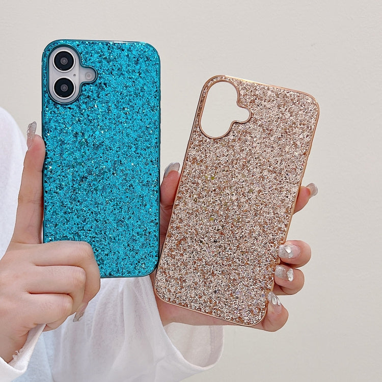 For iPhone 16 Plus Glitter Powder Shockproof TPU Phone Case(Silver) - iPhone 16 Plus Cases by PMC Jewellery | Online Shopping South Africa | PMC Jewellery | Buy Now Pay Later Mobicred