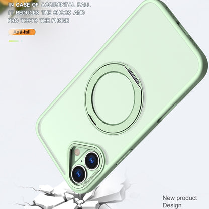 For iPhone 16 Plus Wing Series MagSafe Magnetic Ring Holder Phone Case(Avocado Green) - iPhone 16 Plus Cases by PMC Jewellery | Online Shopping South Africa | PMC Jewellery | Buy Now Pay Later Mobicred