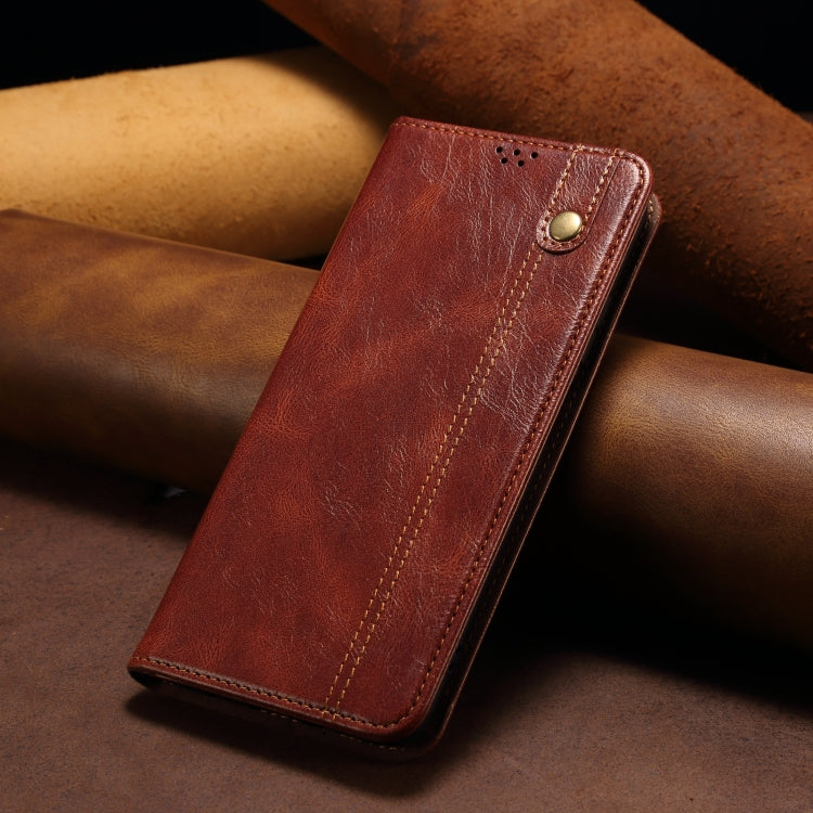 For Redmi K70 Ultra 5G Oil Wax Crazy Horse Texture Leather Phone Case(Brown) - Xiaomi Cases by PMC Jewellery | Online Shopping South Africa | PMC Jewellery | Buy Now Pay Later Mobicred