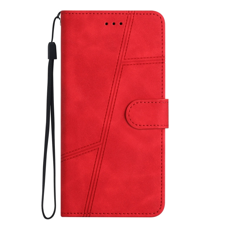 For iPhone 16 Skin-feel Stitching Leather Phone Case(Red) - iPhone 16 Cases by PMC Jewellery | Online Shopping South Africa | PMC Jewellery | Buy Now Pay Later Mobicred