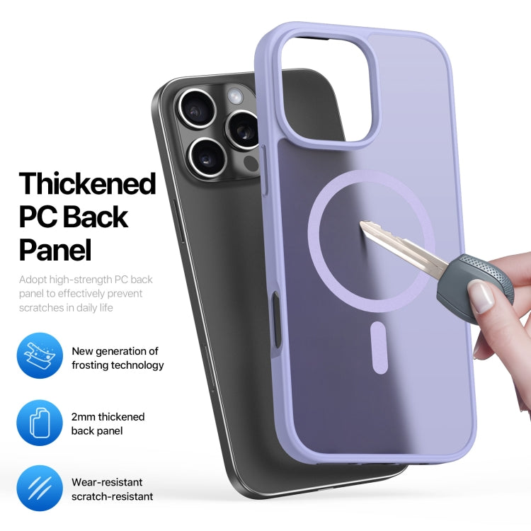 For iPhone 16 Pro DUX DUCIS Yind Series MagSafe TPU Hybrid PC Phone Case(Light Purple) - iPhone 16 Pro Cases by DUX DUCIS | Online Shopping South Africa | PMC Jewellery | Buy Now Pay Later Mobicred