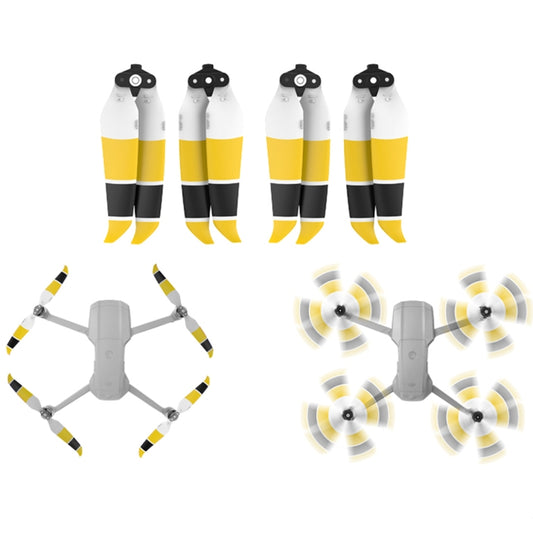 2 Pairs Sunnylife 7238F-3C For DJI Mavic Air 2 Double-sided Three-color Low Noise Quick-release Propellers(Black Yellow White) - DIY Propeller by Sunnylife | Online Shopping South Africa | PMC Jewellery | Buy Now Pay Later Mobicred