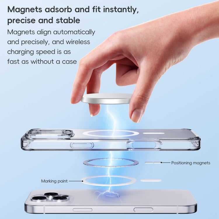 For iPhone 16 Pro Crystal Clear Frosted MagSafe Magnetic Phone Case(Transparent) - iPhone 16 Pro Cases by PMC Jewellery | Online Shopping South Africa | PMC Jewellery | Buy Now Pay Later Mobicred