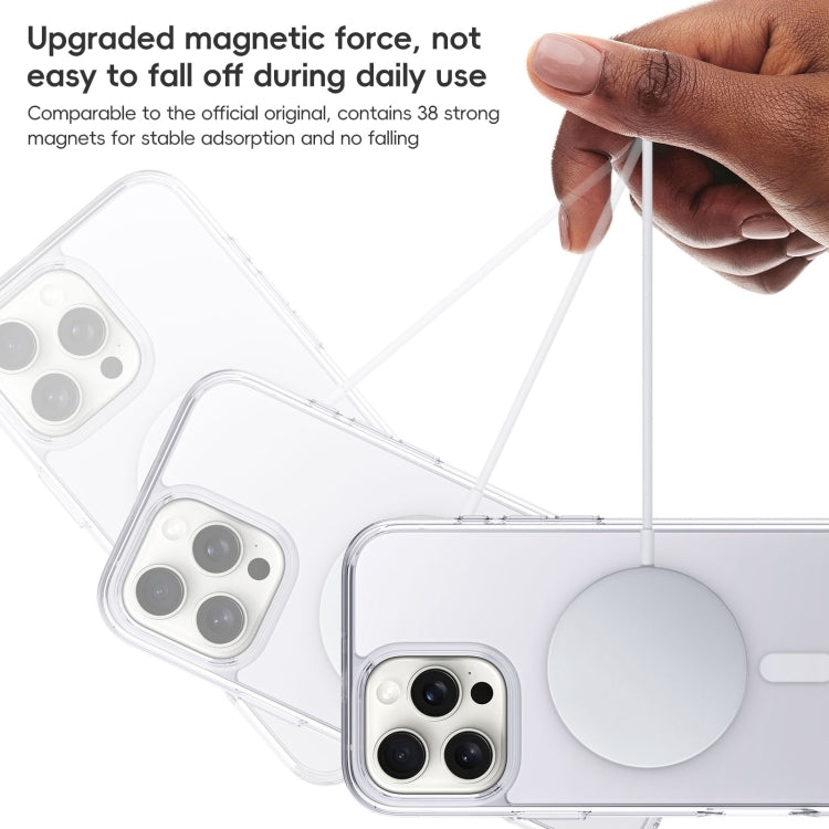 For iPhone 16 Pro Crystal Clear Frosted MagSafe Magnetic Phone Case(Transparent) - iPhone 16 Pro Cases by PMC Jewellery | Online Shopping South Africa | PMC Jewellery | Buy Now Pay Later Mobicred