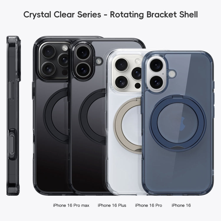 For iPhone 16 Pro Crystal Clear MagSafe Magnetic Holder Phone Case(Transparent) - iPhone 16 Pro Cases by PMC Jewellery | Online Shopping South Africa | PMC Jewellery | Buy Now Pay Later Mobicred