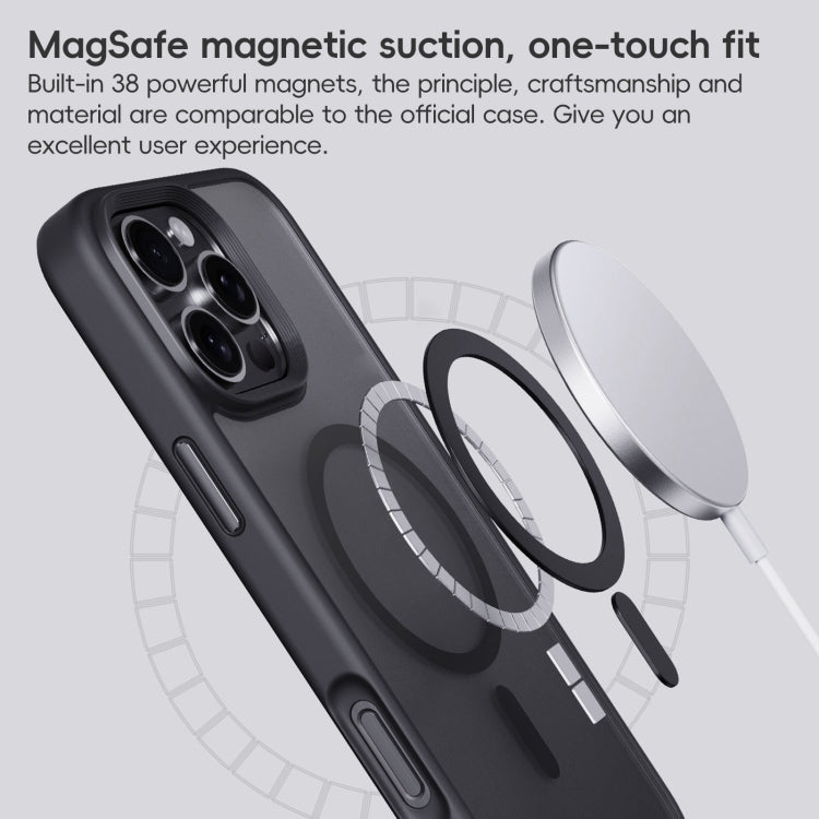 For iPhone 16 Pro Max Frosted MagSafe Magnetic Phone Case(Grey) - iPhone 16 Pro Max Cases by PMC Jewellery | Online Shopping South Africa | PMC Jewellery | Buy Now Pay Later Mobicred