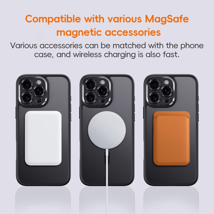 For iPhone 16 Pro Fine Hole Frosted MagSafe Magnetic Phone Case(Grey) - iPhone 16 Pro Cases by PMC Jewellery | Online Shopping South Africa | PMC Jewellery | Buy Now Pay Later Mobicred