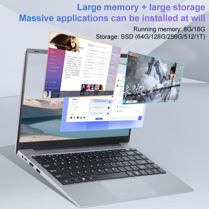 14 inch Windows 11 Laptop, 8GB+1TB, Gen 4th Intel Core i5 CPU, 180 Degree Rotation Axis(Silver) - Others by PMC Jewellery | Online Shopping South Africa | PMC Jewellery | Buy Now Pay Later Mobicred