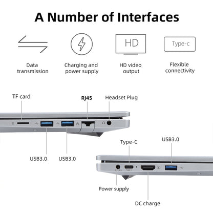 14 inch Windows 11 Laptop, 16GB+512GB, Gen 4th Intel Core i5 CPU, 180 Degree Rotation Axis(Silver) - Others by PMC Jewellery | Online Shopping South Africa | PMC Jewellery | Buy Now Pay Later Mobicred