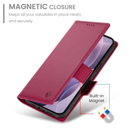 For Redmi K70 Ultra Side Buckle Magnetic Frosted Leather Phone Case(Wine Red) - Xiaomi Cases by PMC Jewellery | Online Shopping South Africa | PMC Jewellery | Buy Now Pay Later Mobicred